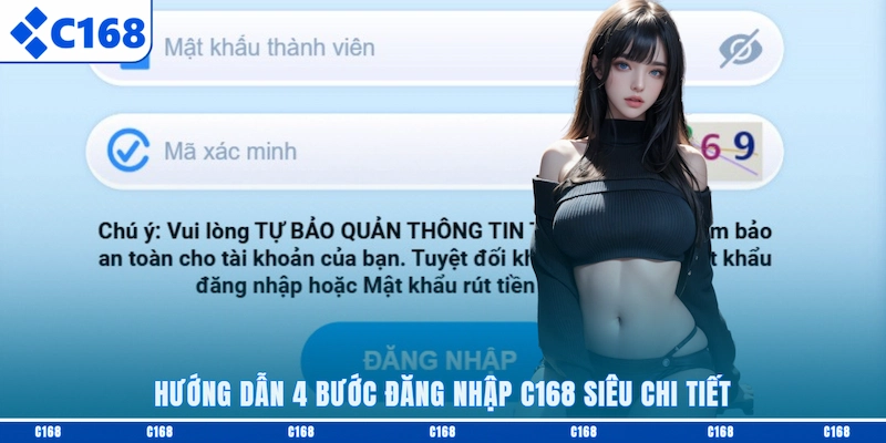 Hướng dẫn 4 bước đăng nhập C168 siêu chi tiết